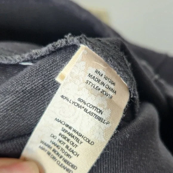 Soft Surroundings The Ultimate‎ Denim Bootcut Pull On Jeans Size Small Black - Picture 9 of 9